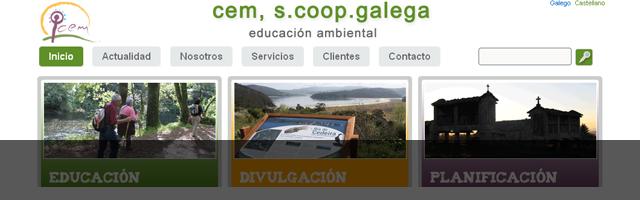 Web corporativa Cem, S.coop. Galega