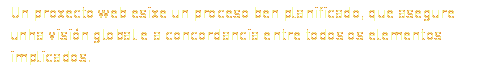 Un proxecto web esixe un proceso ben planificado, que asegure unha visión global e a concordancia entre todos os elementos implicados.